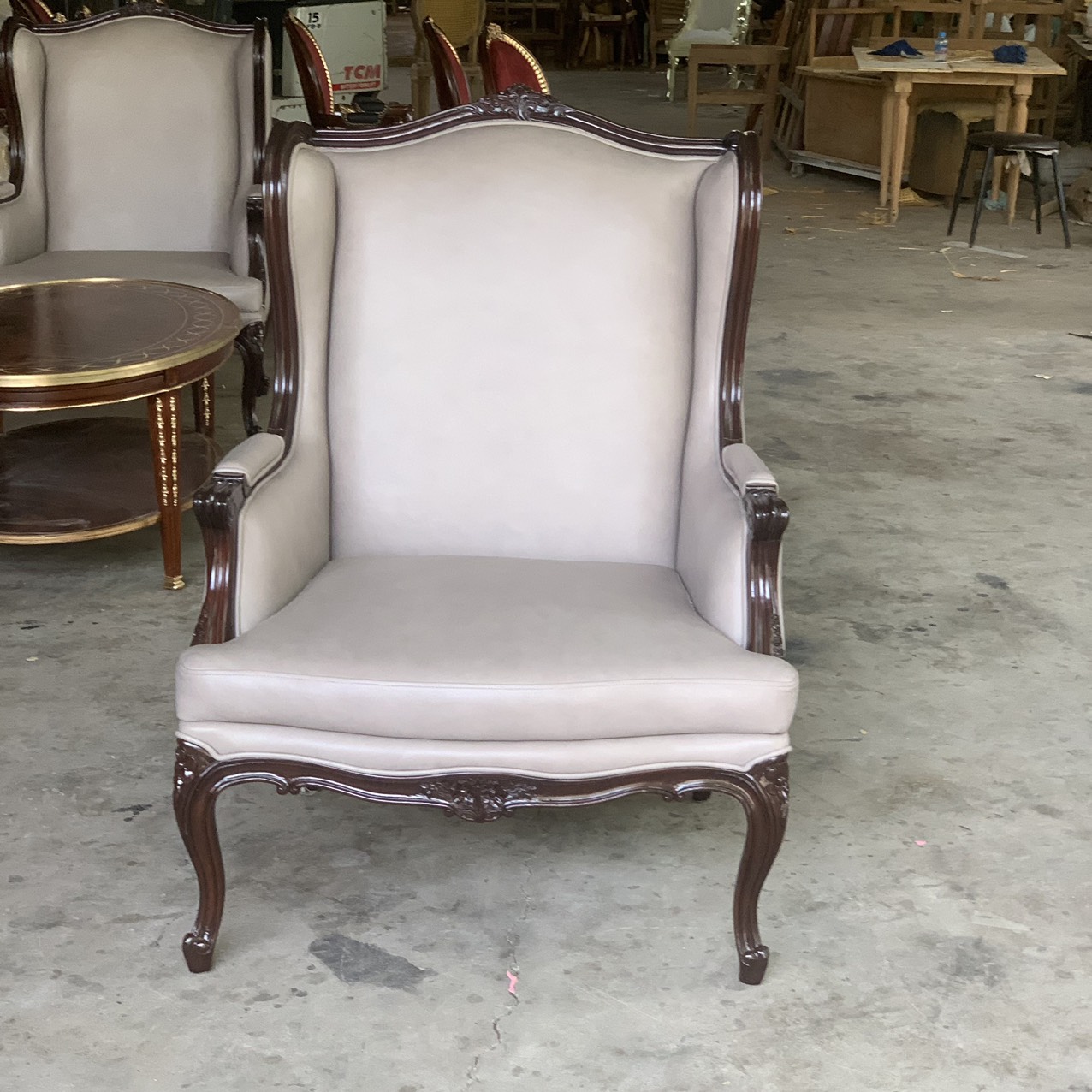 SOFA CỔ ĐIỂN LOUIS 15 - Louis XV Style Gilded Wing Chair